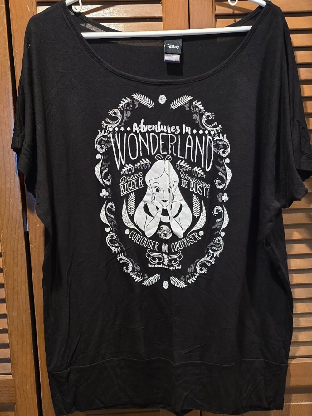 Her Universe Disney Alice In Wonderland Dolman Top